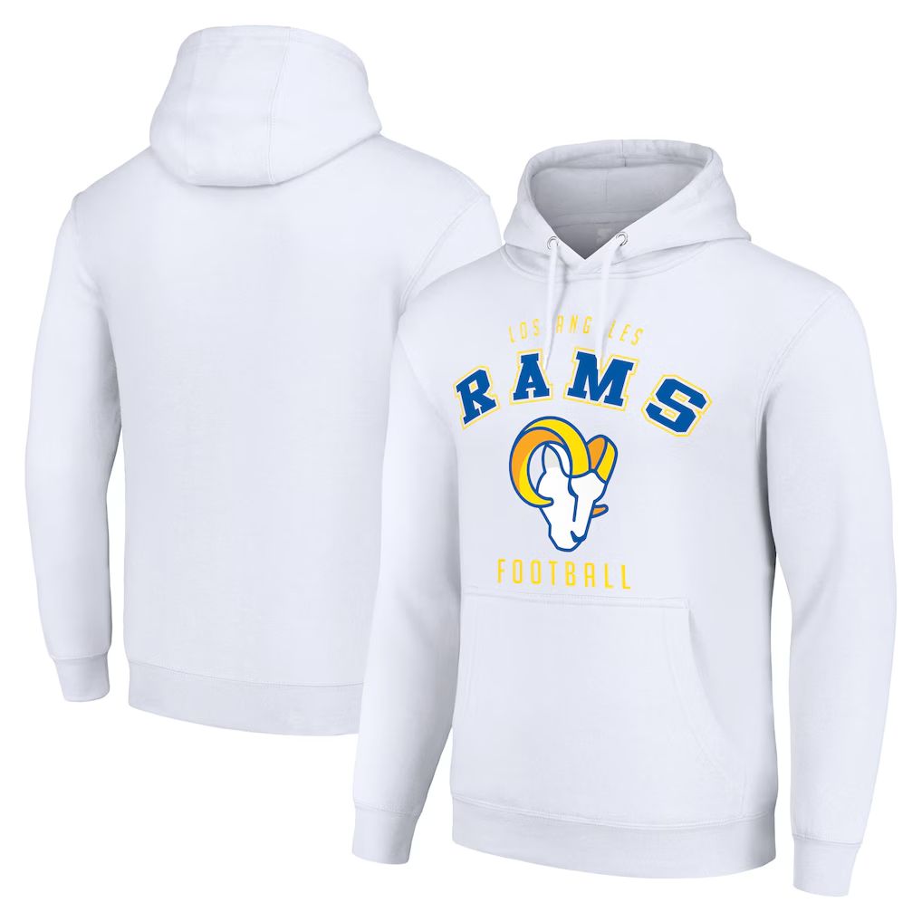 Men 2026 NFL Los Angeles Rams white Hoodie hooded style 01->los angeles rams->NFL Jersey